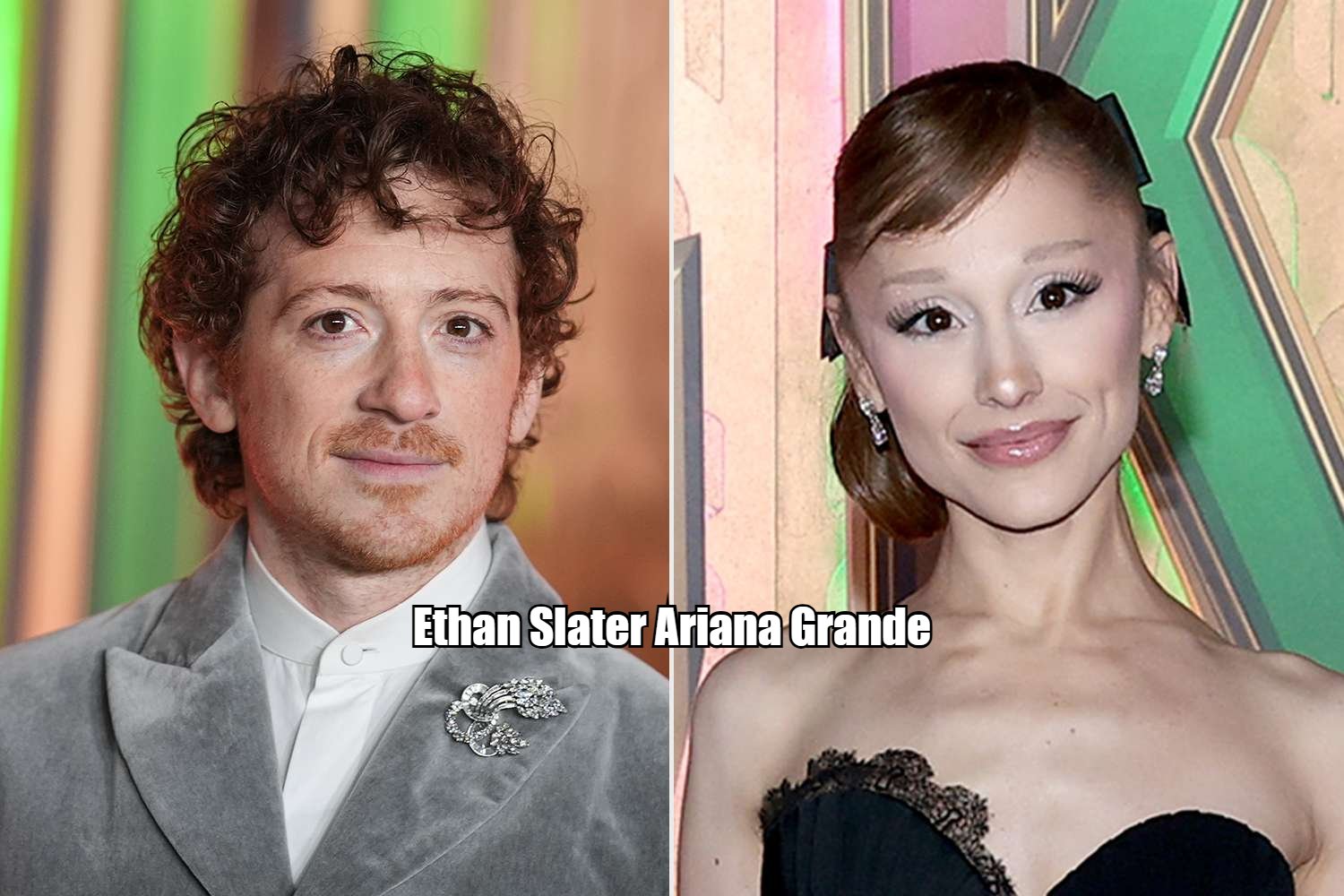 Ethan Slater and Ariana Grande